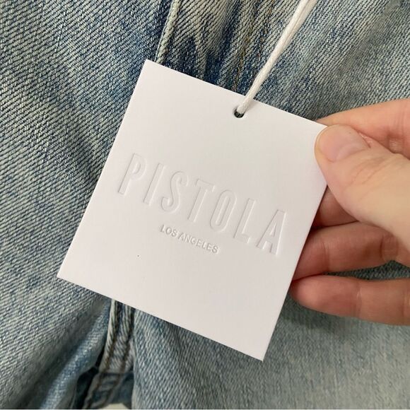 NWT Pistola Kelly 90s Skater Denim Shorts size 27 - Picture 6 of 11